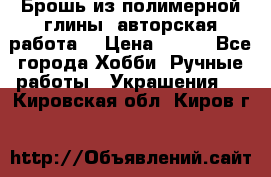 Брошь из полимерной глины, авторская работа. › Цена ­ 900 - Все города Хобби. Ручные работы » Украшения   . Кировская обл.,Киров г.